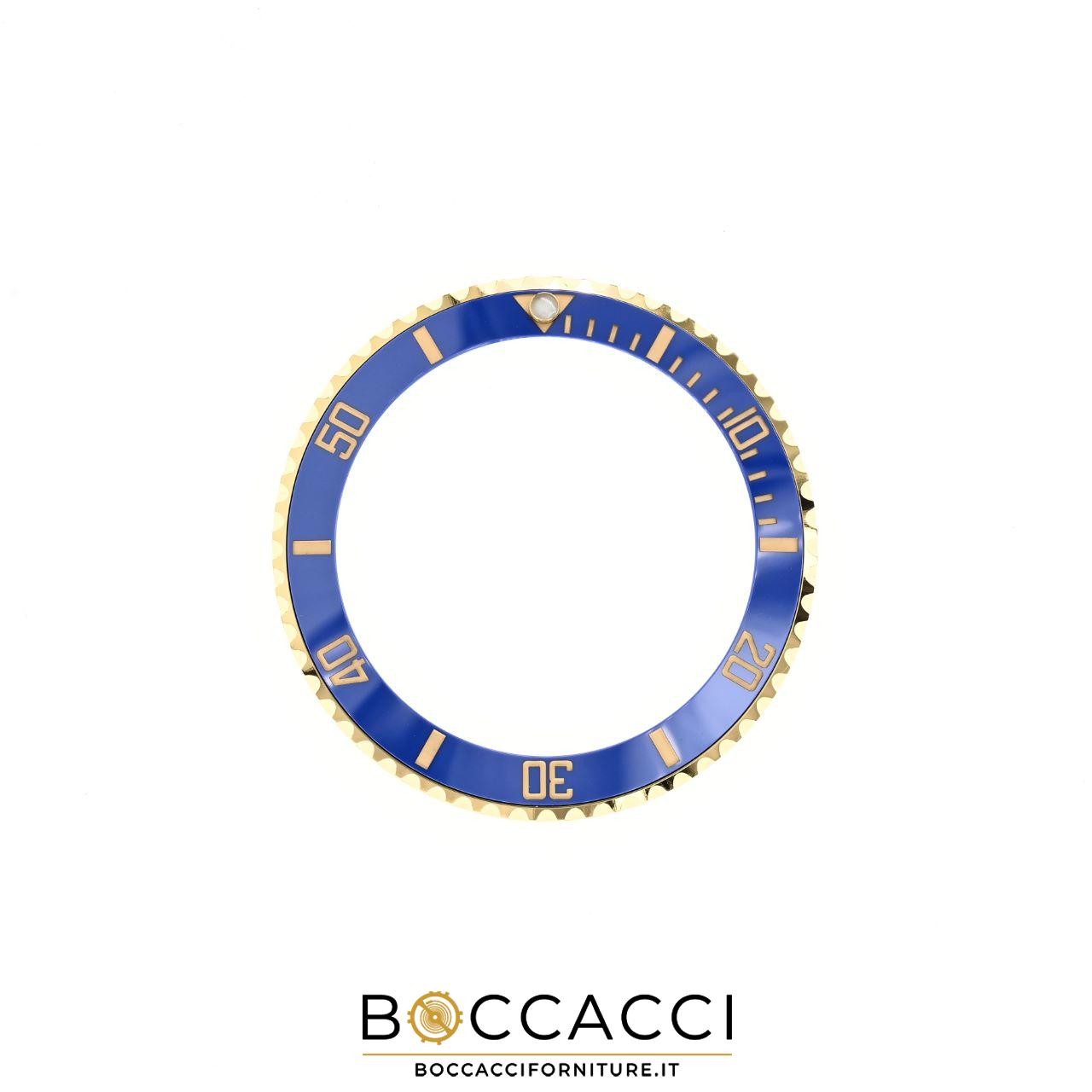 GENERIC Compatible Complete Bezel With Blue &Gold Ceramic Insert for ROLEX Su…