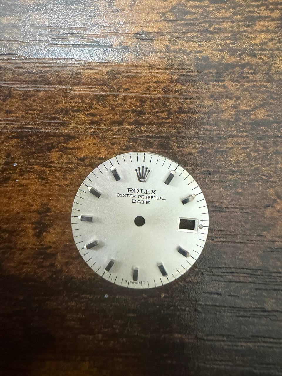 ROLEX LADIES OYSTER PERPETUAL DATE 6517 6516 6519 SILVER STICK DIAL GOOD COND