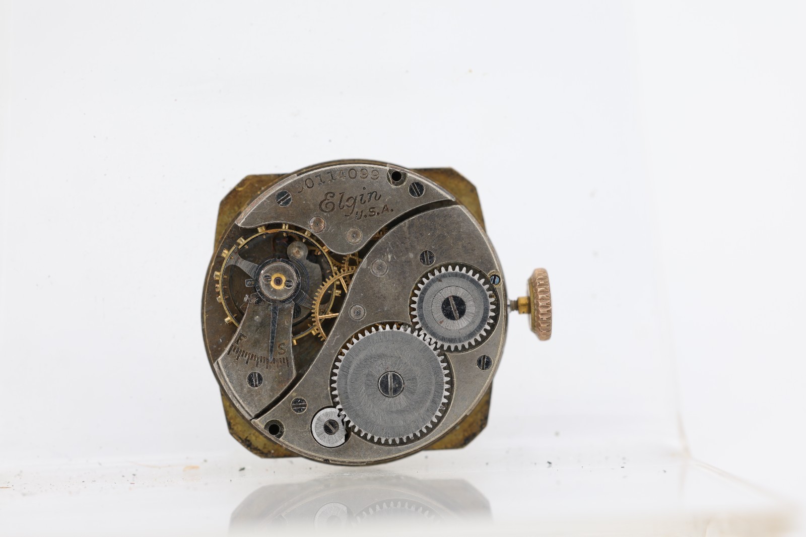 ELGIN Gr. 430, 6/0s 7j, 30114099 WRIST WATCH MOVEMENT, FOR REPAIR (OO)