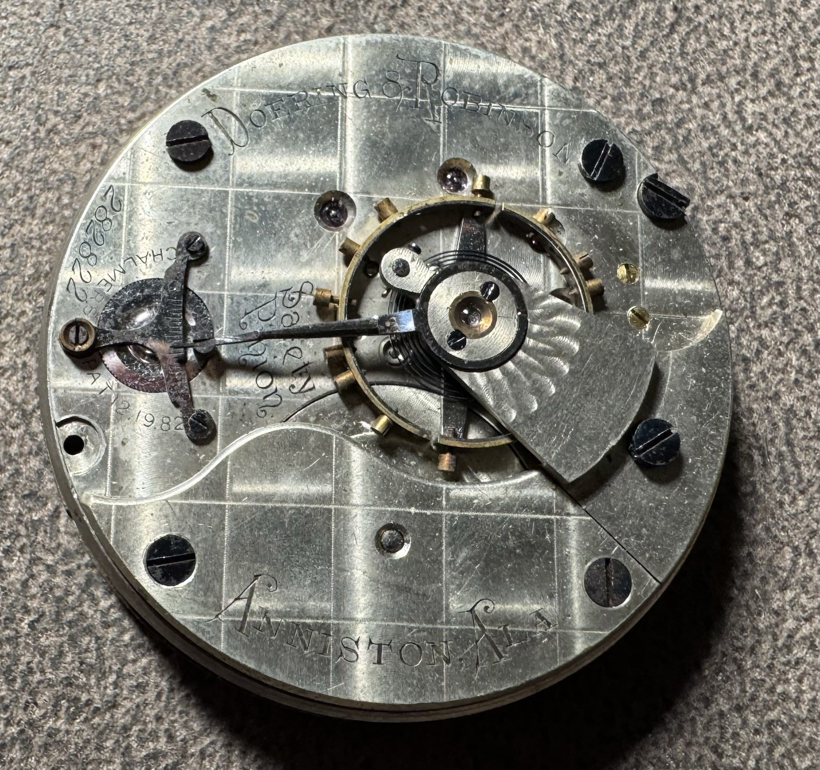 1899 ILLINOIS 18S 11J GRADE 99 POCKET WATCH MOVEMENT Lambert Bros New York