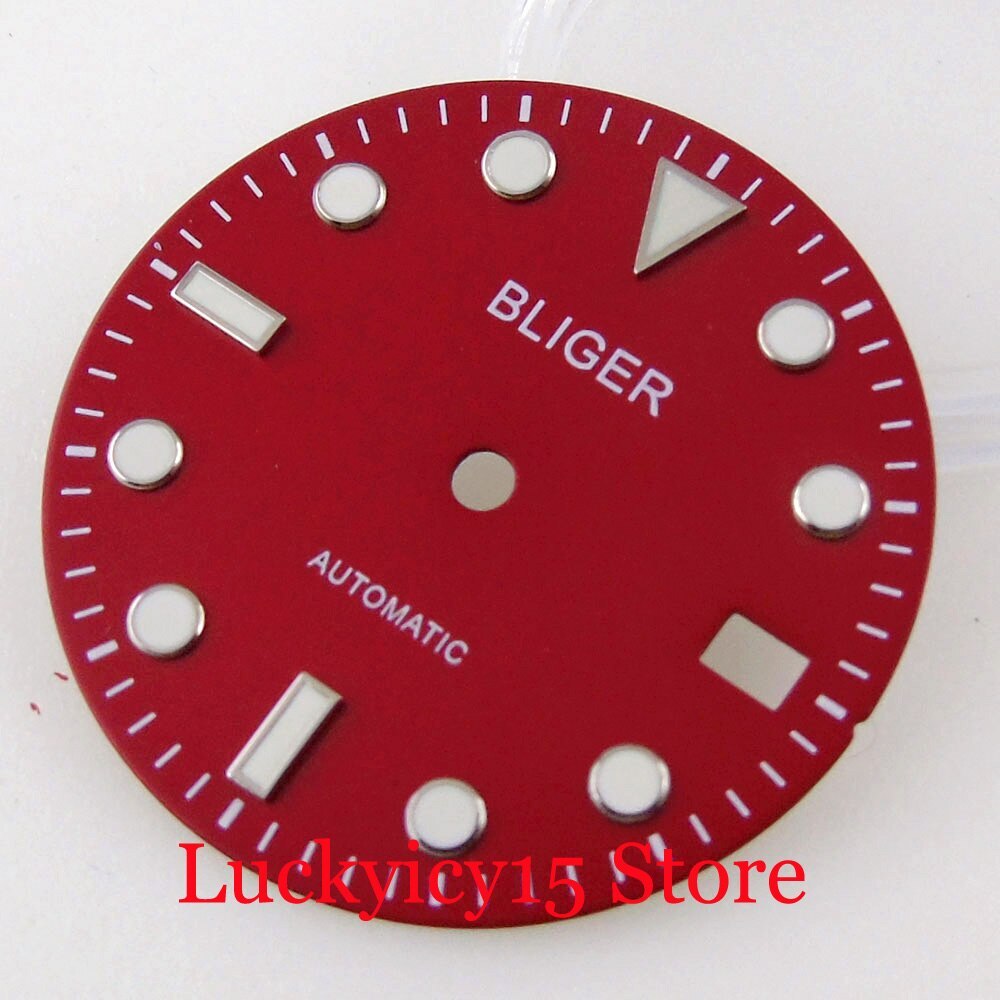 29MM Fit NH35A NH36A Movement Automatic Men Black/Blue/Green/Red Watch Dial