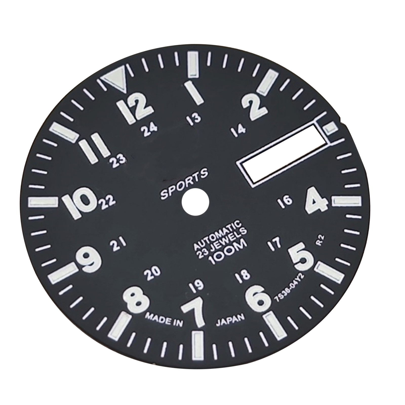 Black Copper Green Luminous Watch Dial for NH36A Automatic Mechanical Movement D