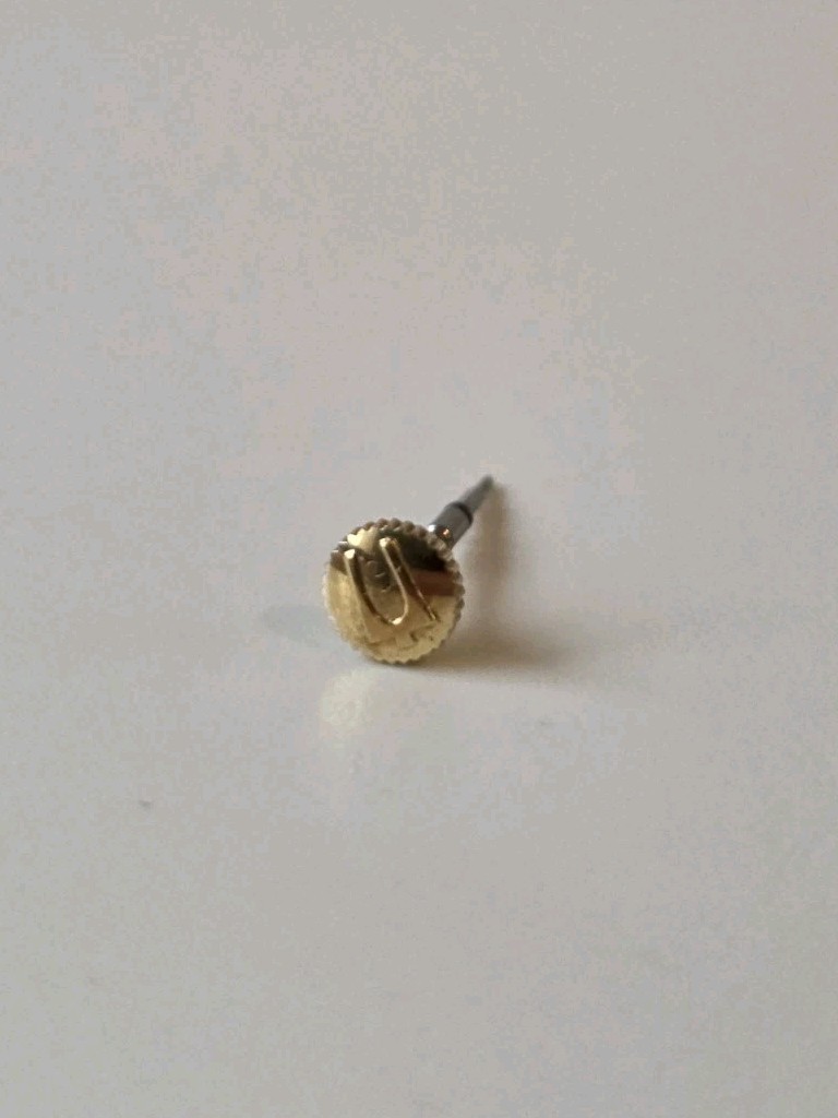BULOVA (1) Vintage Gold Watch Crown 4.3mm Watch Gold Crown