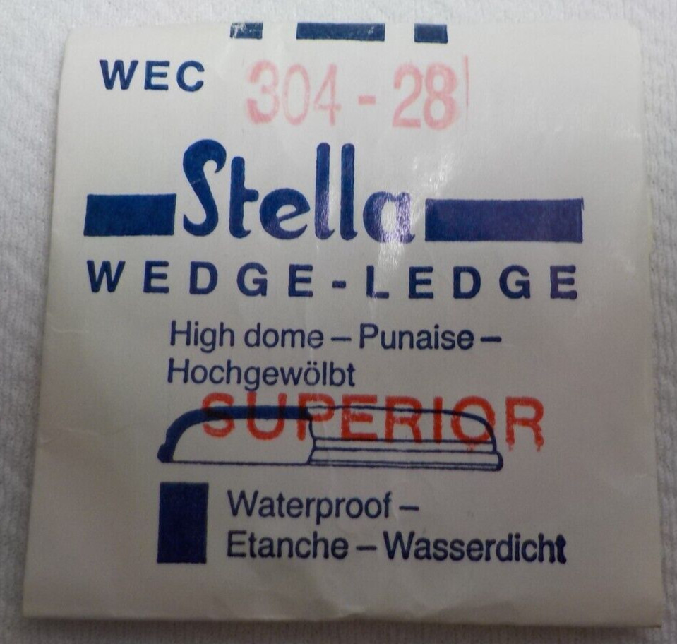 STELLA ROUND WATCH CRYSTAL WATCHMAKER REPLACEMENT PART 304 28 WEC #192