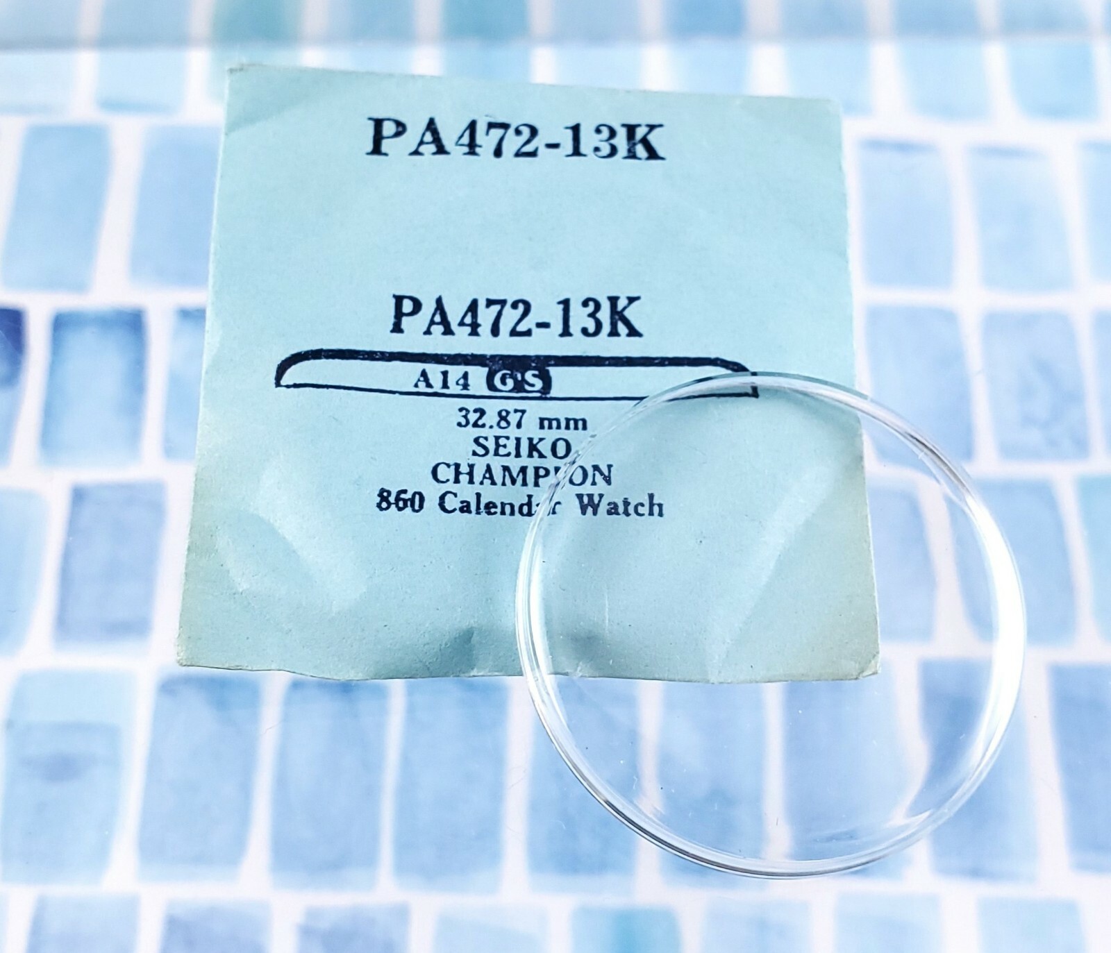 G S WATCH Crystal FOR SEIKO Champion Calender watch PA472-13K