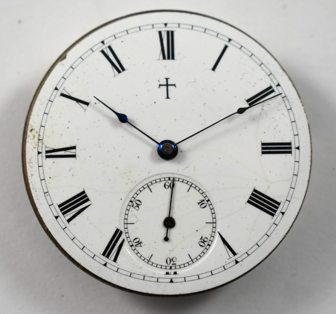 Vintage Ingersoll Trenton 16s OF Pocket Watch Movement lot.ek