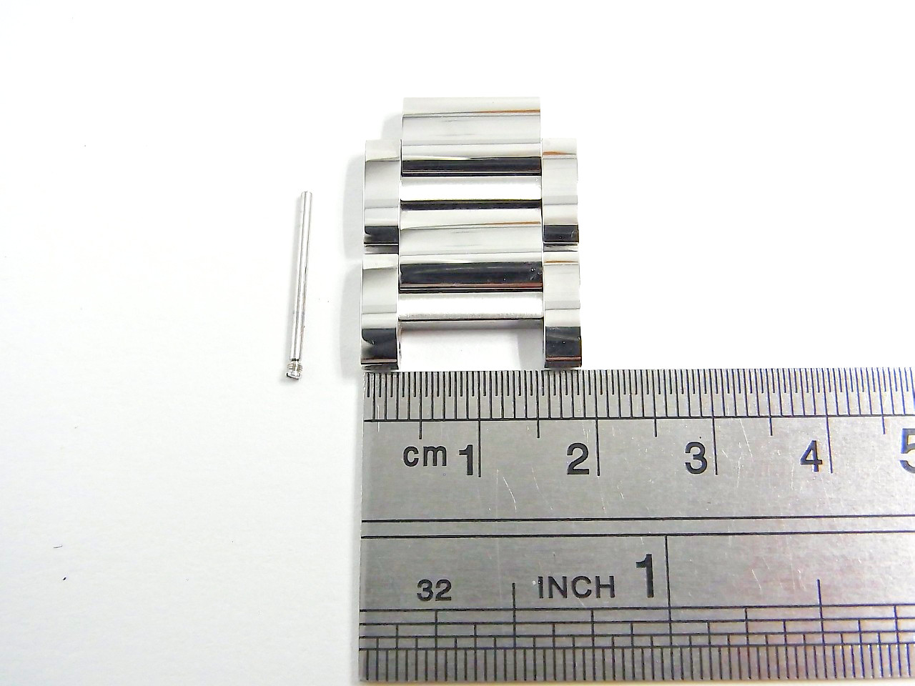 Cartier Tank Must 19mm 4323 WSTA0052 LM Genuine SS Link Watch Band 2pcs set Mint