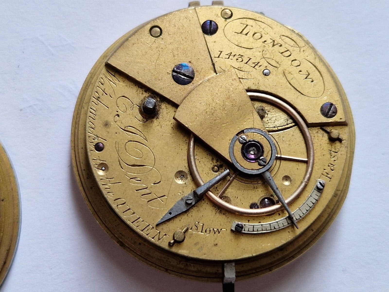 antique pocket watch movements Dent London Leo Wheeler Palfryman joblot