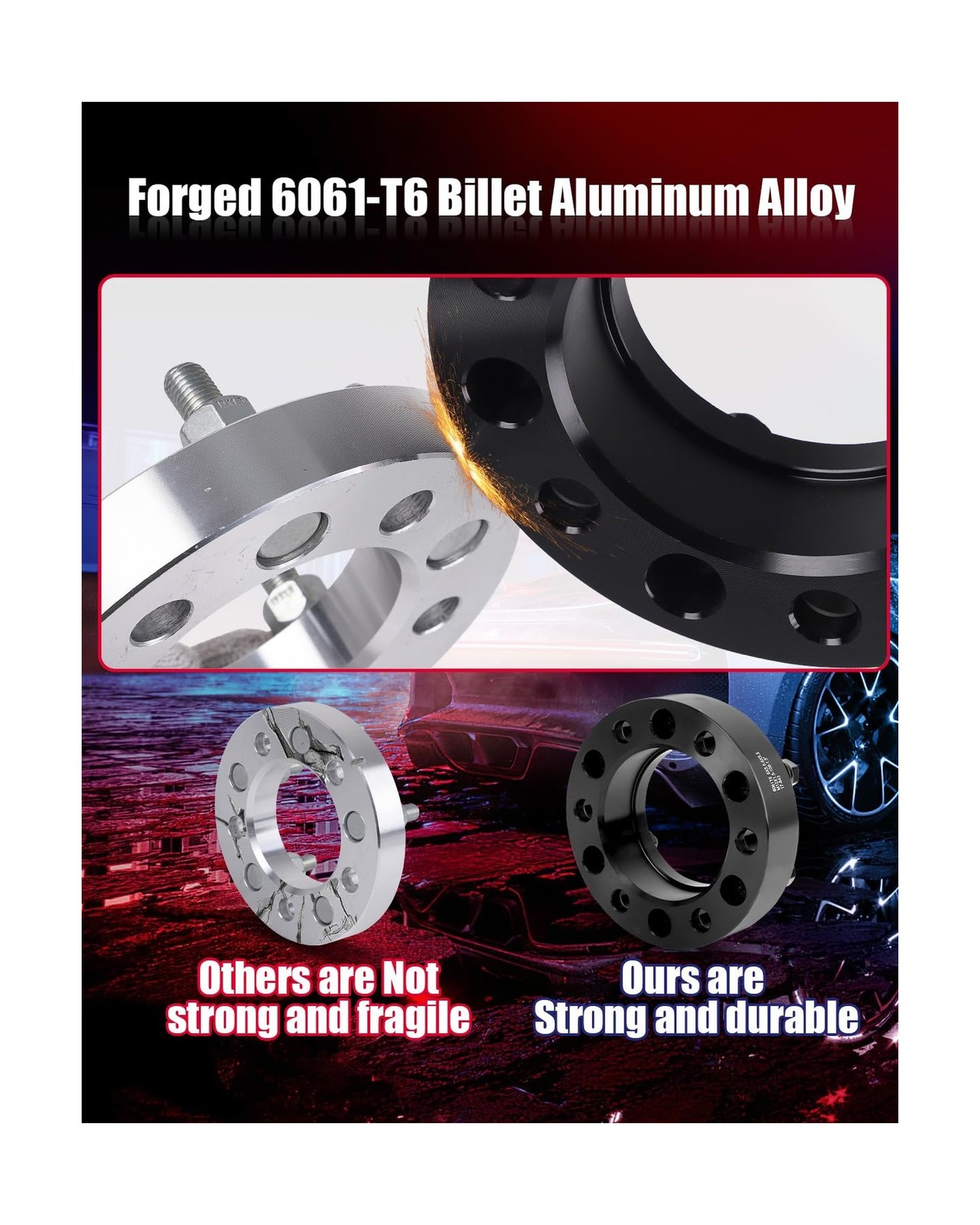 FLYCLE 6 Lug 6×135 Hubcentric Wheel Spacers for 2015-2025 F150,1.5 inch 6×135…