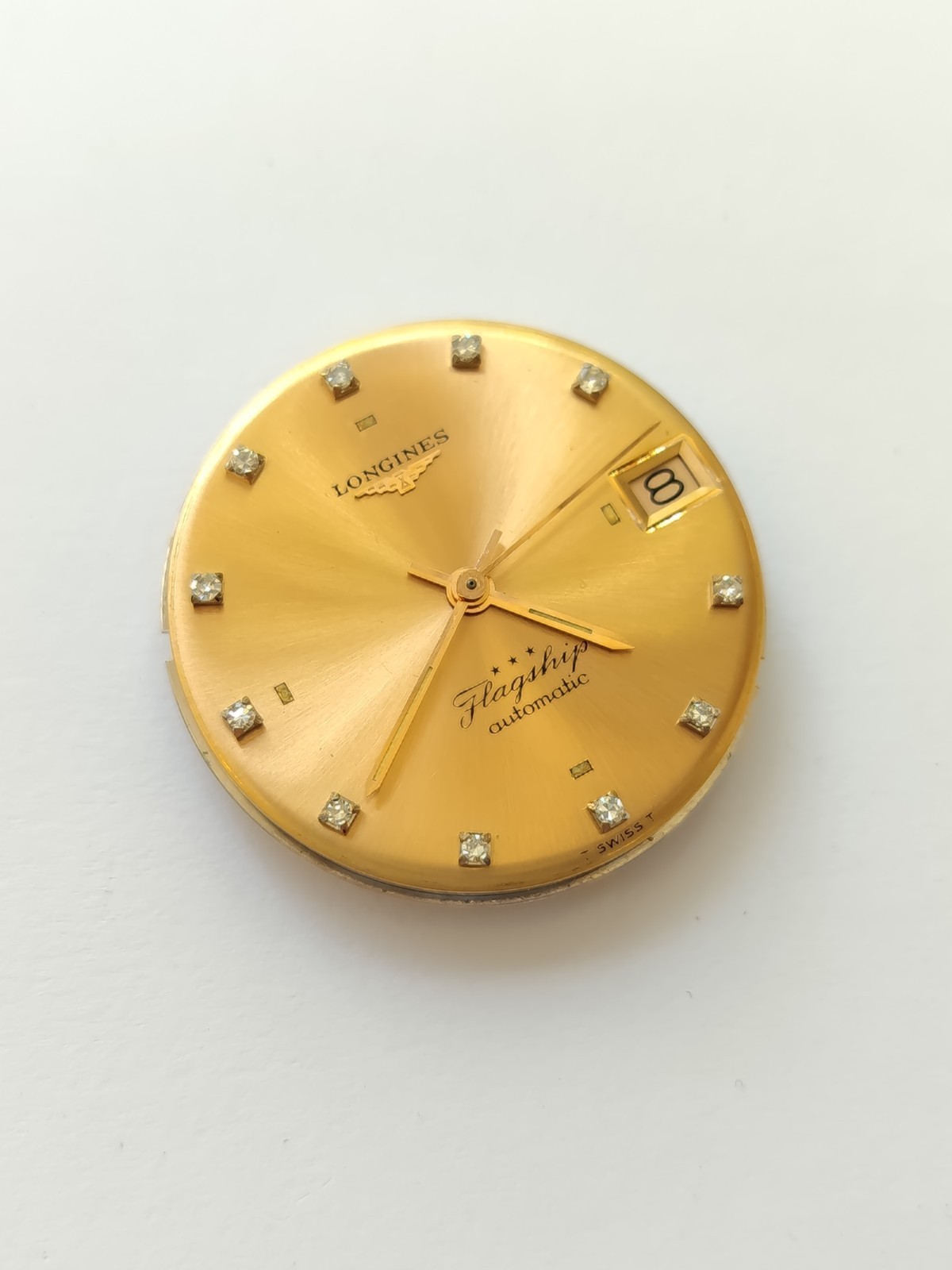Vintage Longines Flagship 345 Automatic movement, 18K Dial + Diamonds (R-2730)