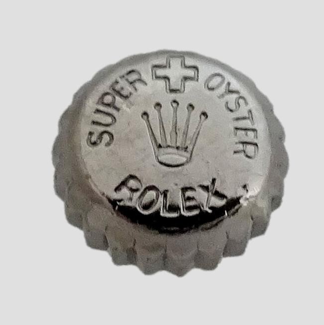 Rolex Stainless Steel Super Oyster Patent Watch Crown 1952 6105 6022 6084 6085