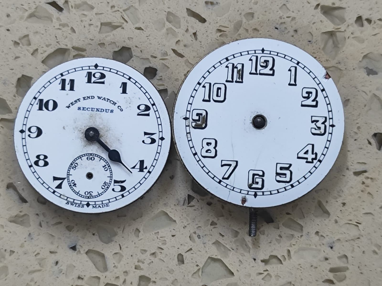 Vintage Small Pocket watch Part 2 Movement Not work for parts West End & other