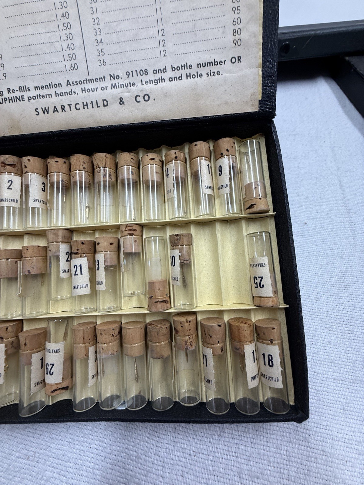 Vintage Swartchild Dauphine Hand Box Antique Vials