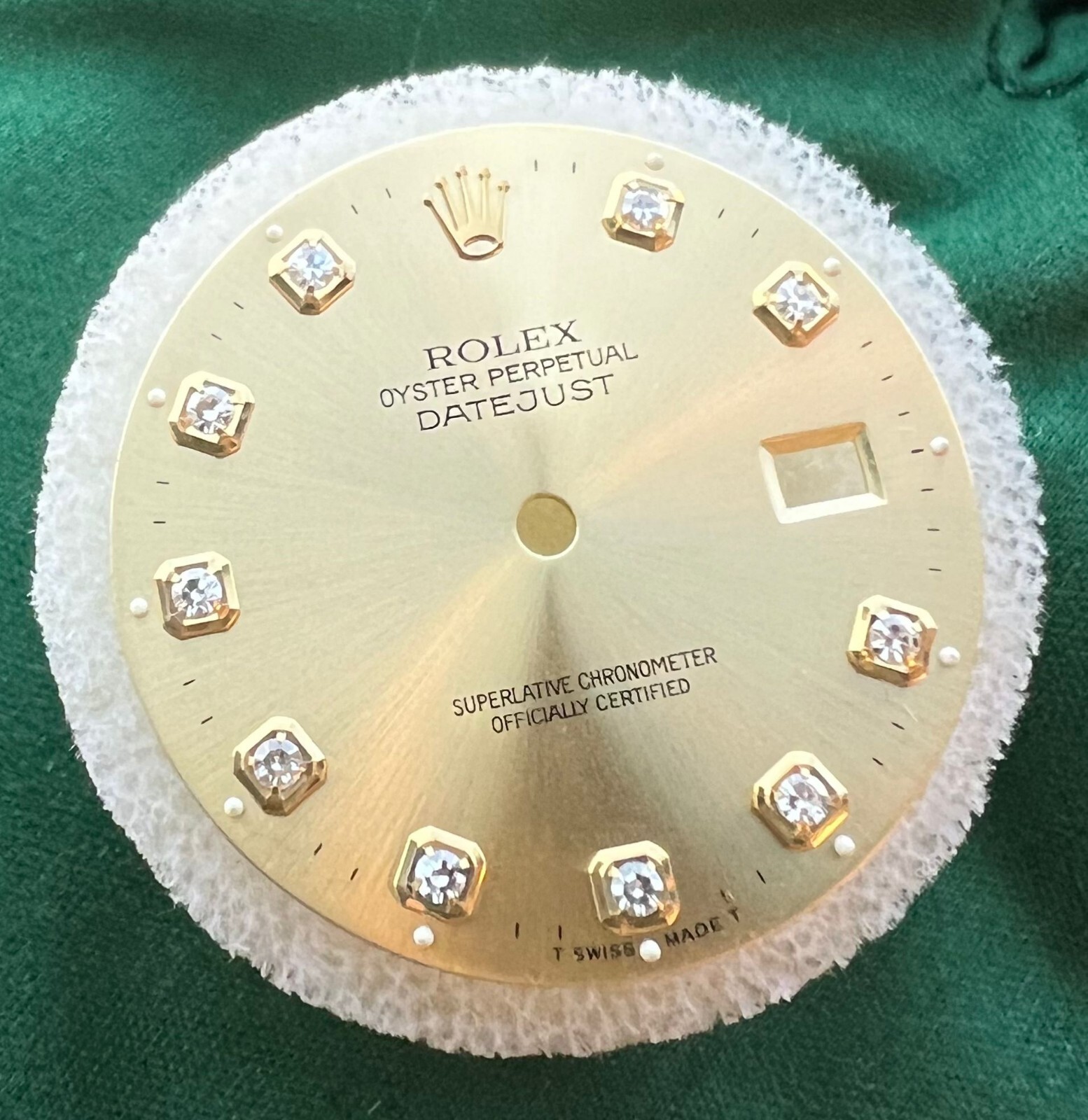 Authentic Rolex Datejust 36mm Gold Diamond Dial for 16013 16233