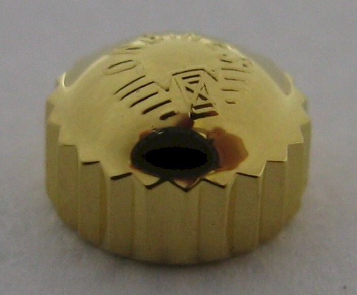 Longines crown in gold plated diameter 4.4 mm * Tap 10 *