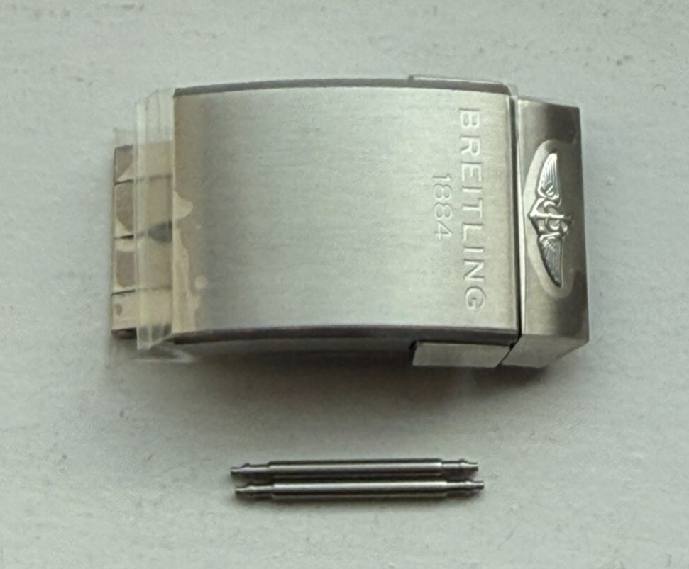 Genuine Breitling Steel Deployment Deployant Clasp Buckle 20mm Strap A20DSA.4