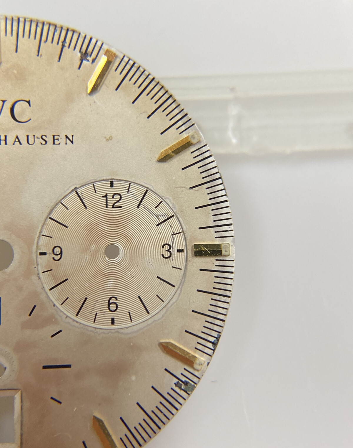 Original IWC Schaffhausen GST Chronograph 3727-03 Silver/Gold 27mm Dial