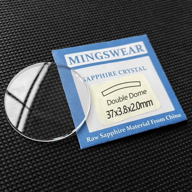 Double Dome 1.7mm 2.0mm 2.1mm 3.0mm Sapphire Watch Crystal 20mm-41mm Watch Glass