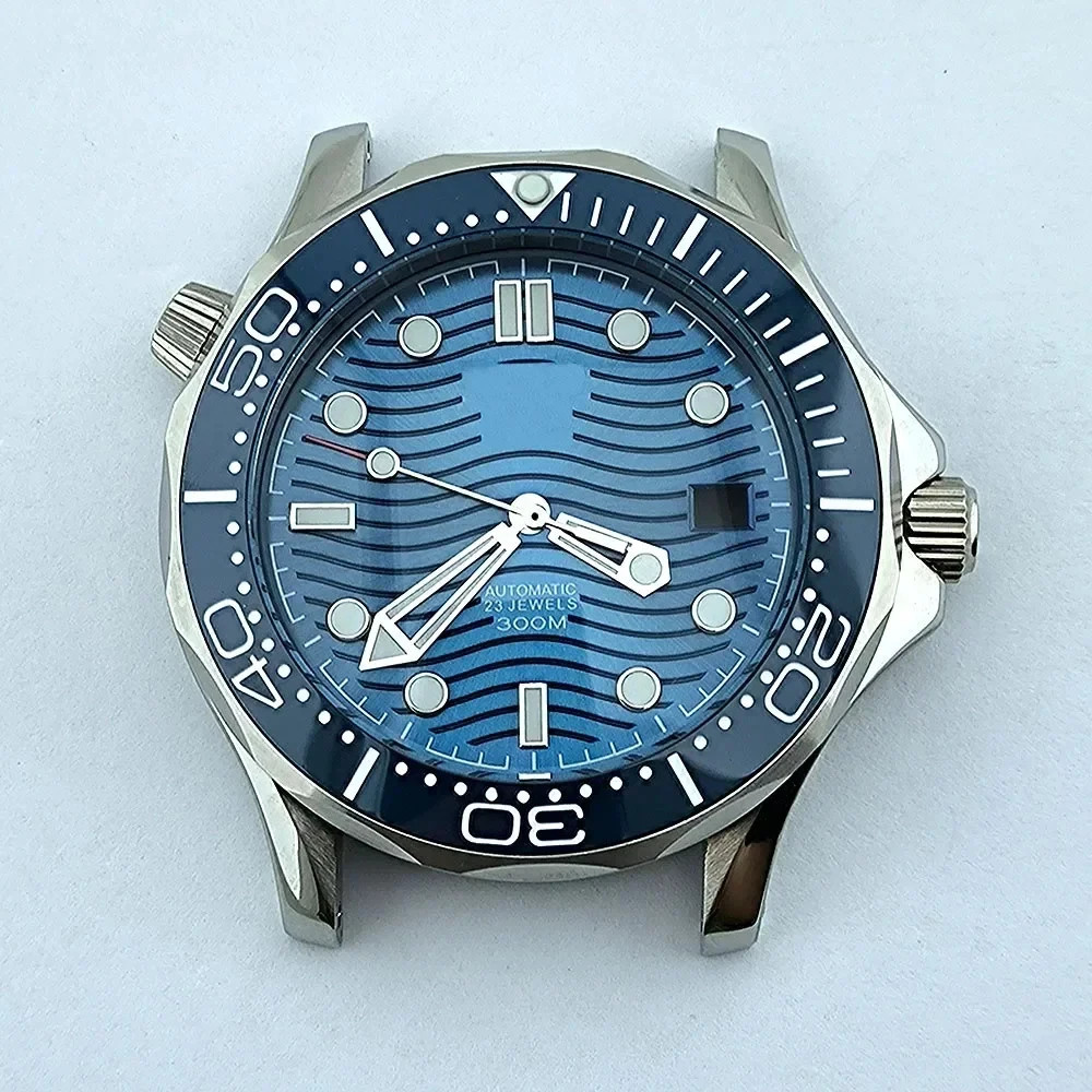 Stainless Steel Strap for NH35 Seamaster 300 Case 41mm Automatic Waterproof Part