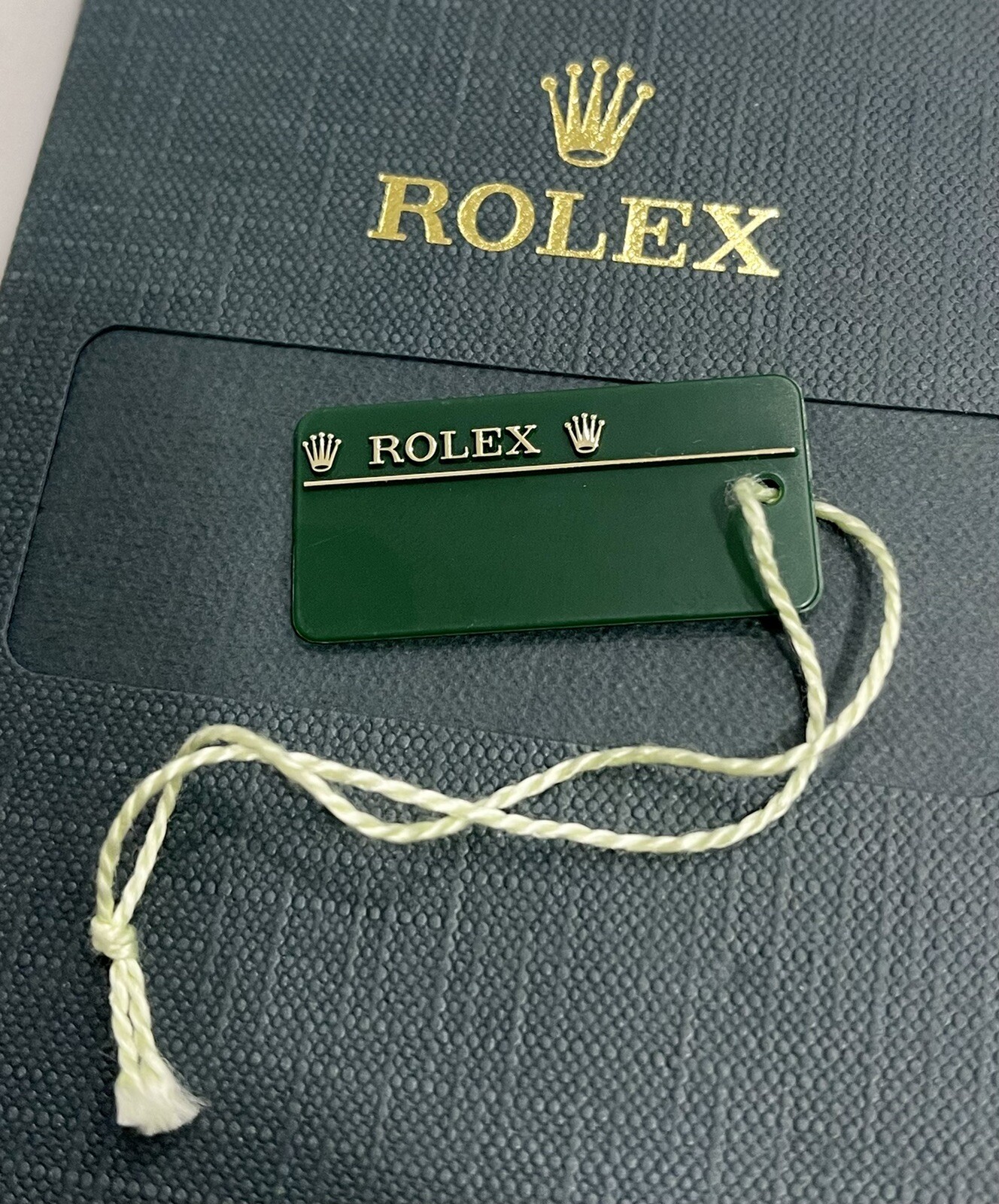 100% Authentic Rolex Green Hang Tag For Datejust Submariner Explorer More CLEAN