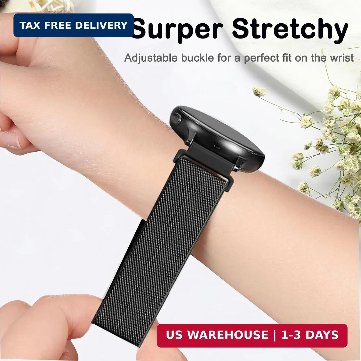 5 Pack Stretchy Watch Bands for Amazfit Bip 6/ Bip 5/GTR 4/GTR 3 Pro/Gtr 3/GTR