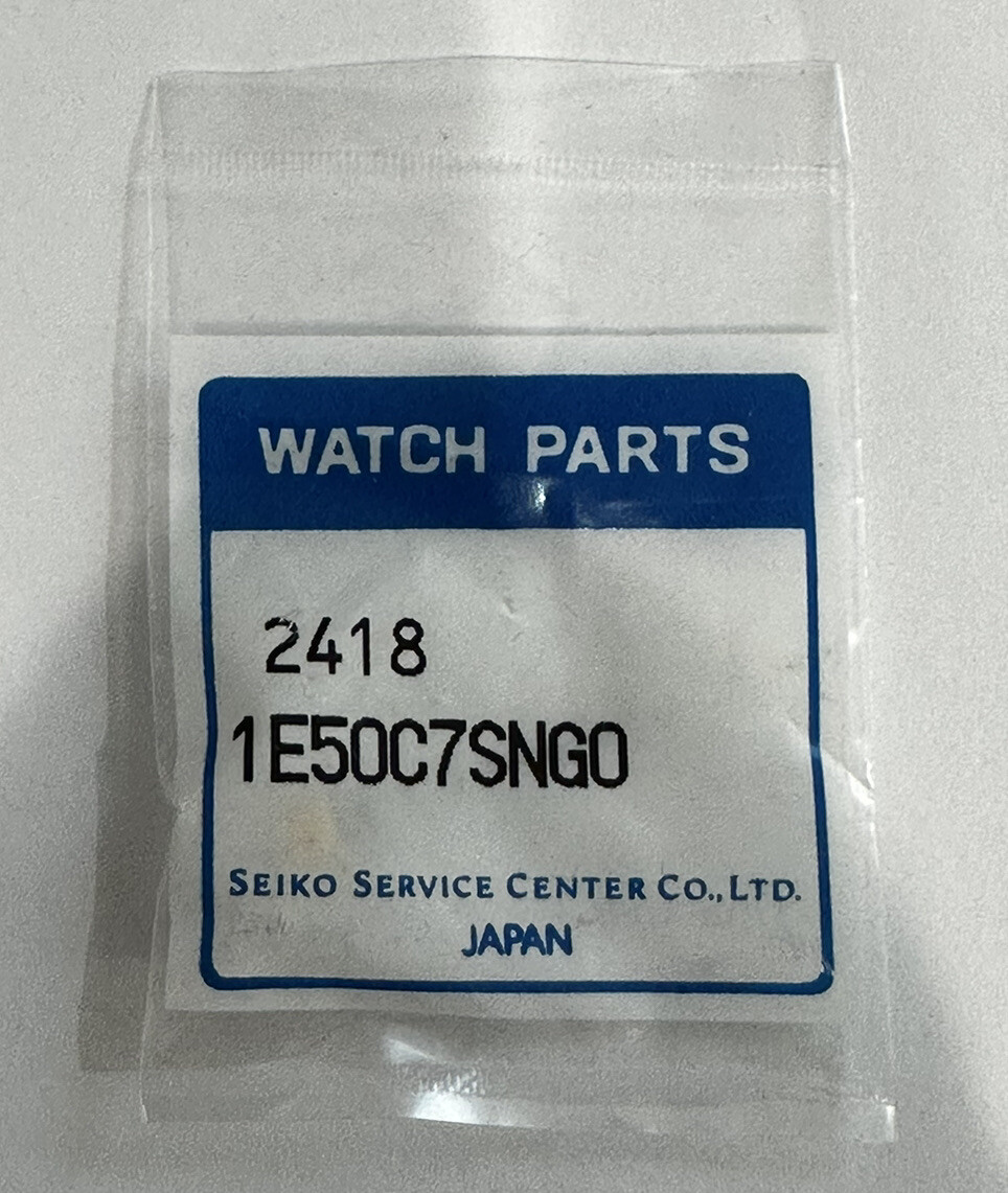 New Genuine Seiko Yellow Color Srewdown Stem And Crown Combo Part 1E50C7SNG0