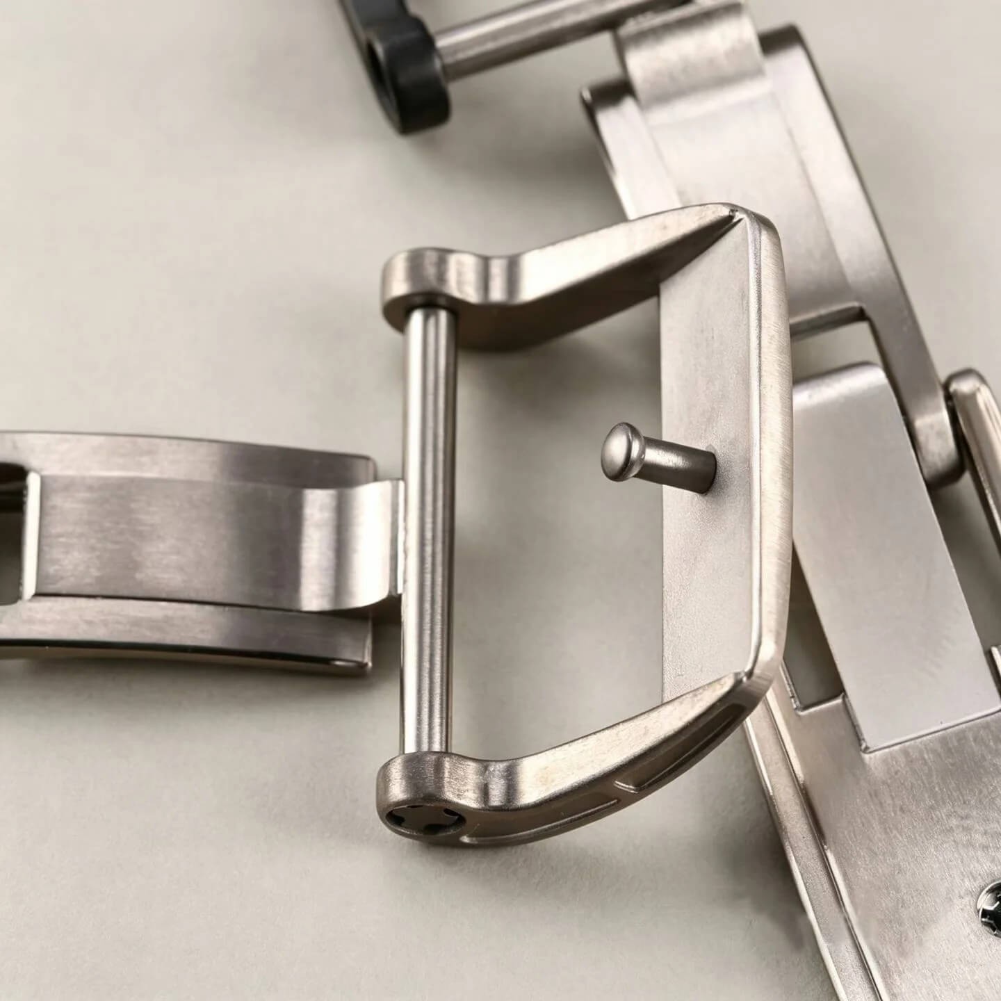 Titanium 18mm Deployment Buckle Fits Richard Mille RM 011 030 035 Rubber Strap