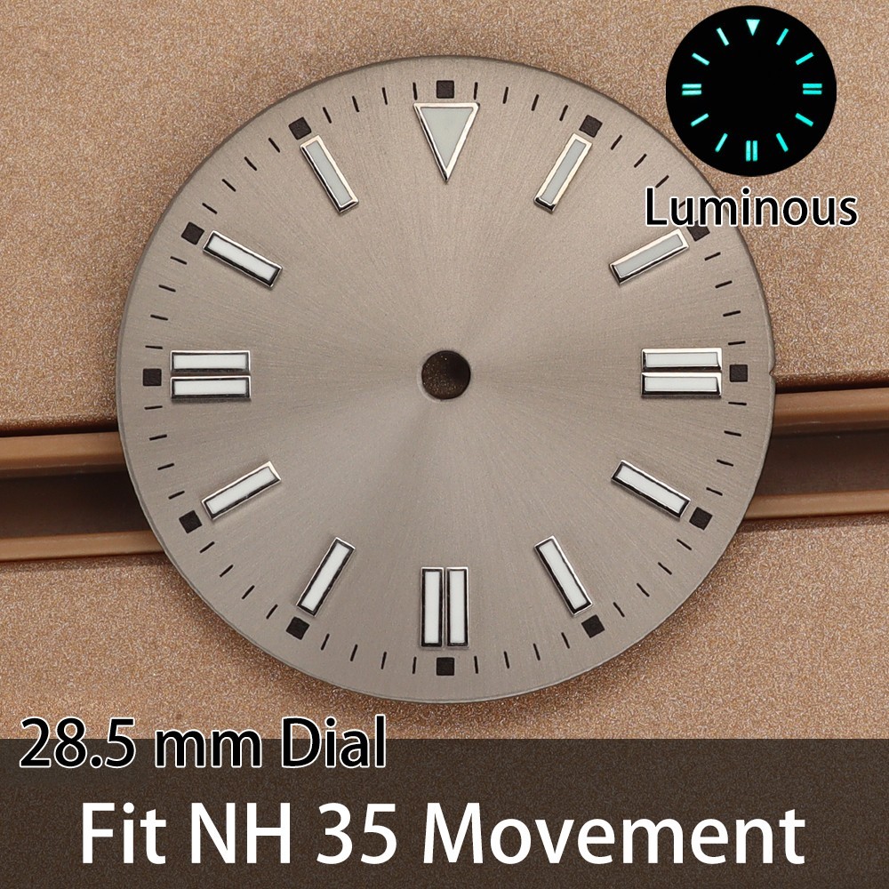 High quality 28.5mm Watch Dials 3C Luminous For Miyota 8215 Seiko NH35 Movement