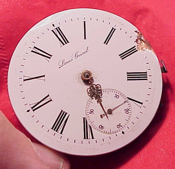 VINTAGE 45MM SWISS HUNTING LEVER SET FULL JEWELED MOVEMENT GOOD BALANCE