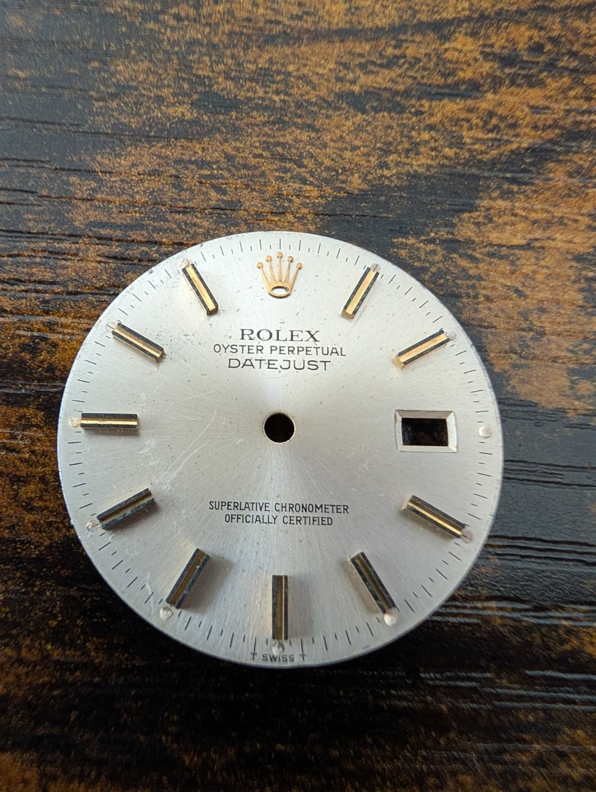 ROLEX OYSTER PERPETUAL DATEJUST 16013/16233 GOLD STICK DIAL – POOR CONDITION