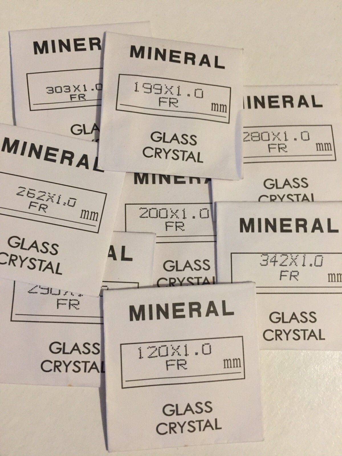watch glass, replacement,1mm thick, 12mm to 36mm fast shipping