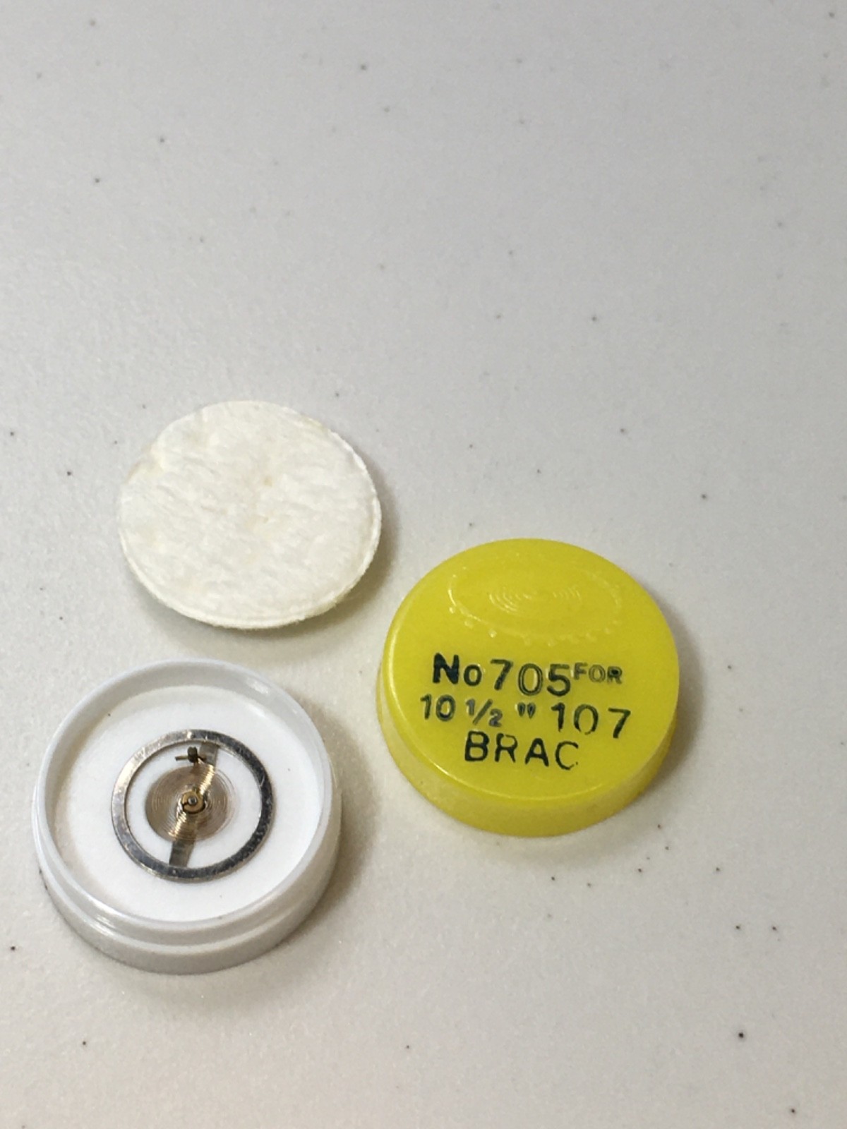 Brac 107 Balance Complete Wrist Watch Part #721 New Old Stock