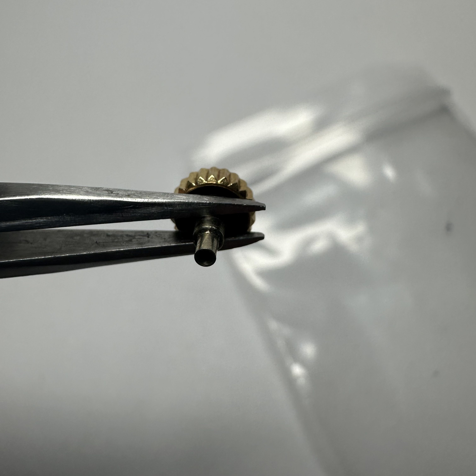 Rolex Rare Yellow Golden crown 530-8 503 8 5mm used vintage fits 5030 tube