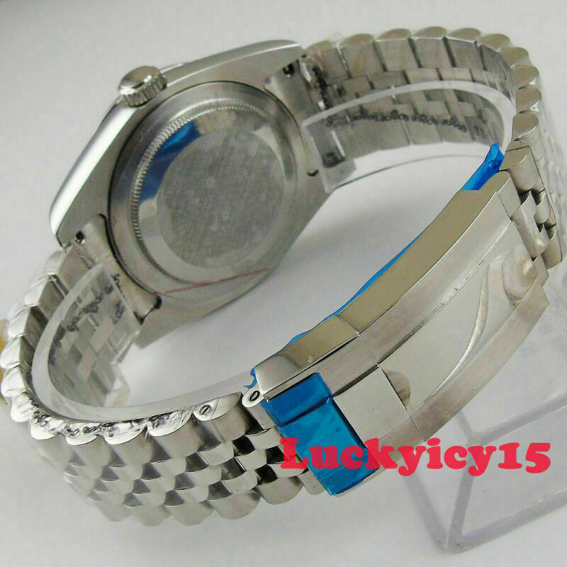 36mm watch case fit for NH35A NH36 movement sapphire glass Jubilee bracelet