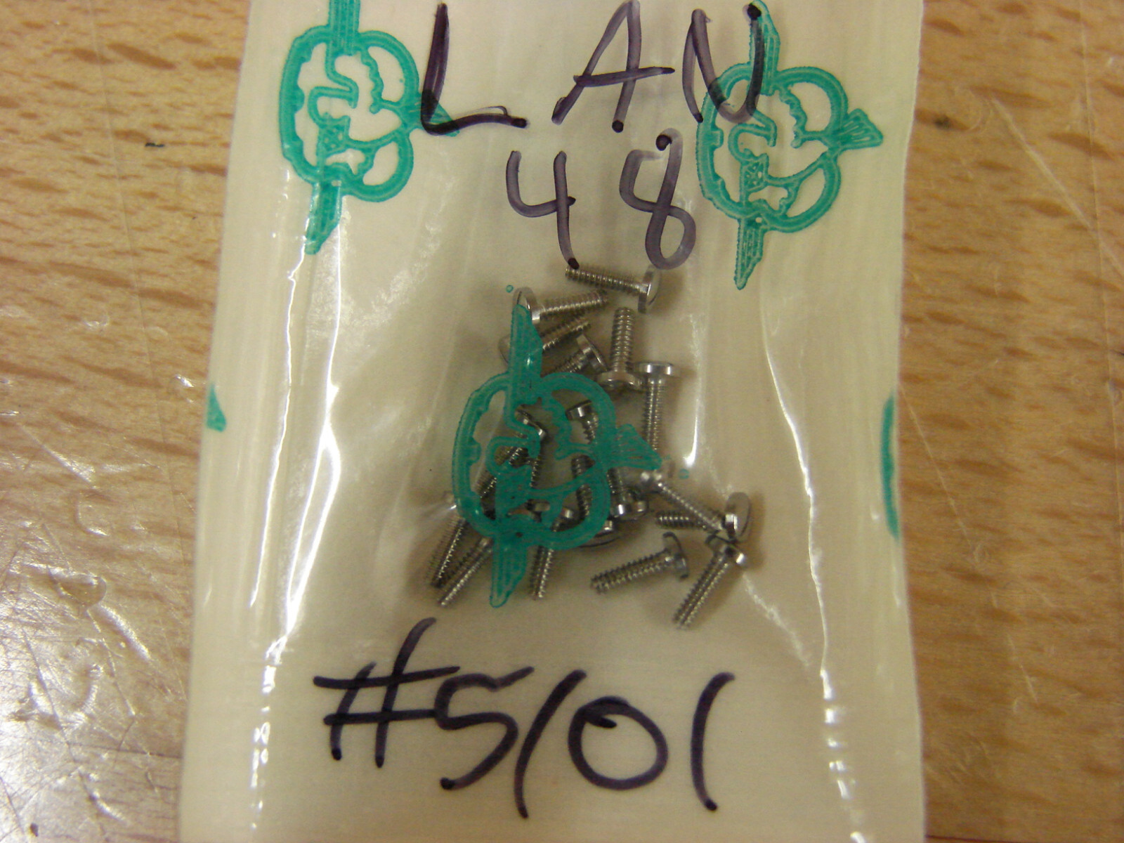 Landeron 48, Valjoux 5 & 7730, wristwatch case screws #5101 many cals NOS!