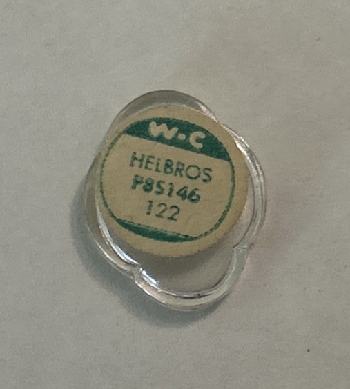 Vintage W-C Watchcraft HELBROS P8S146 122 Flat Top Watch Crystal NOS