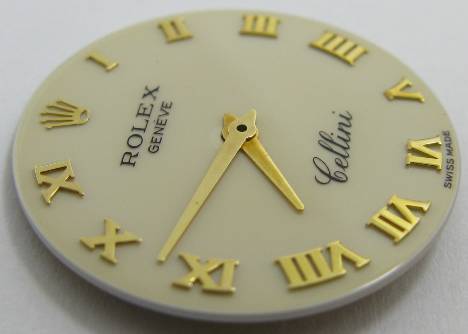 Rolex Watch quartz movement part: Cellini beige dial gilt roman markers