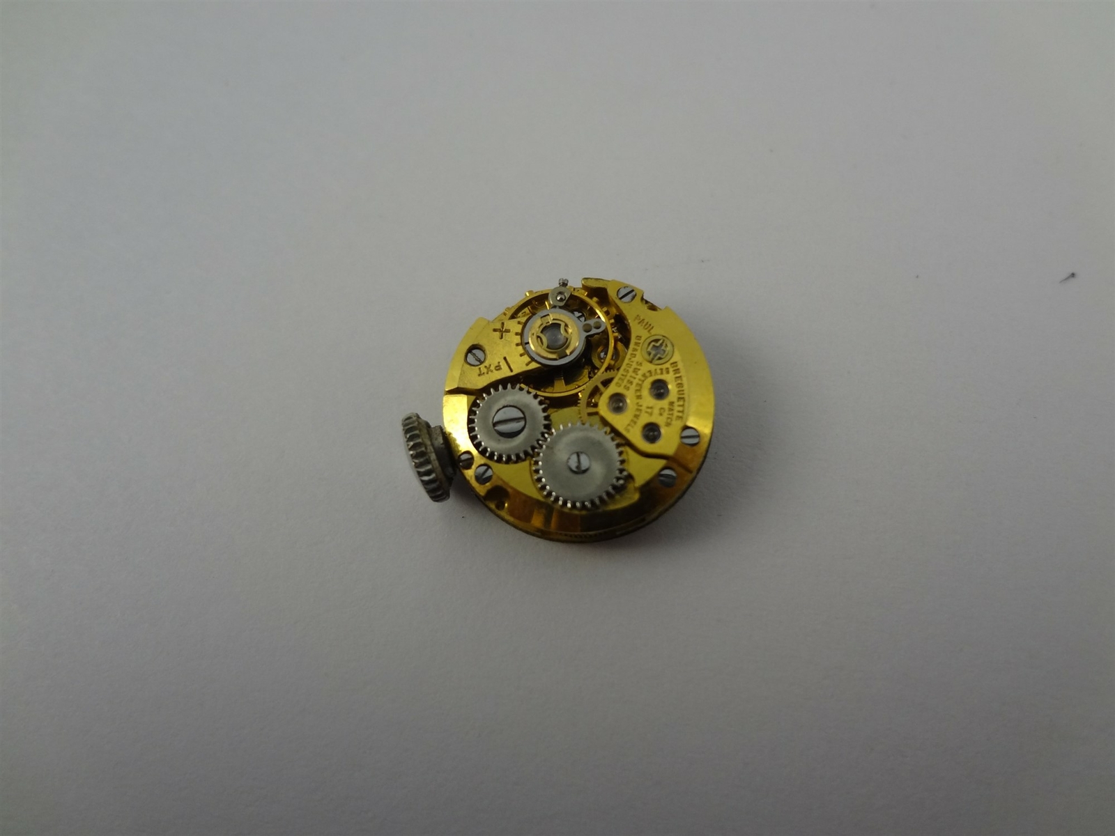 Paul Breguette Ladies PXT 17j Hand Wind Watch Movement For Parts Not Working