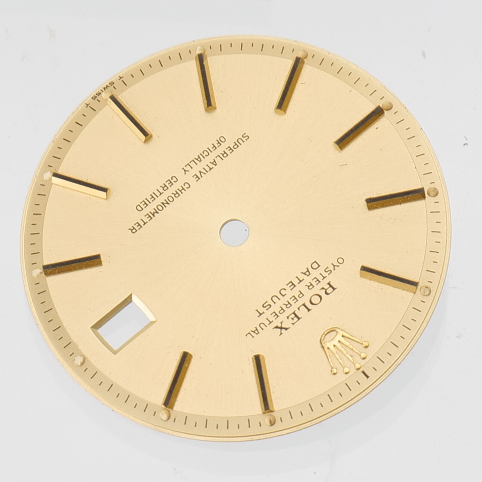 Genuine Rolex Oyster Perpetual Datejust 36mm Dial Champagne Gold 1601 1603