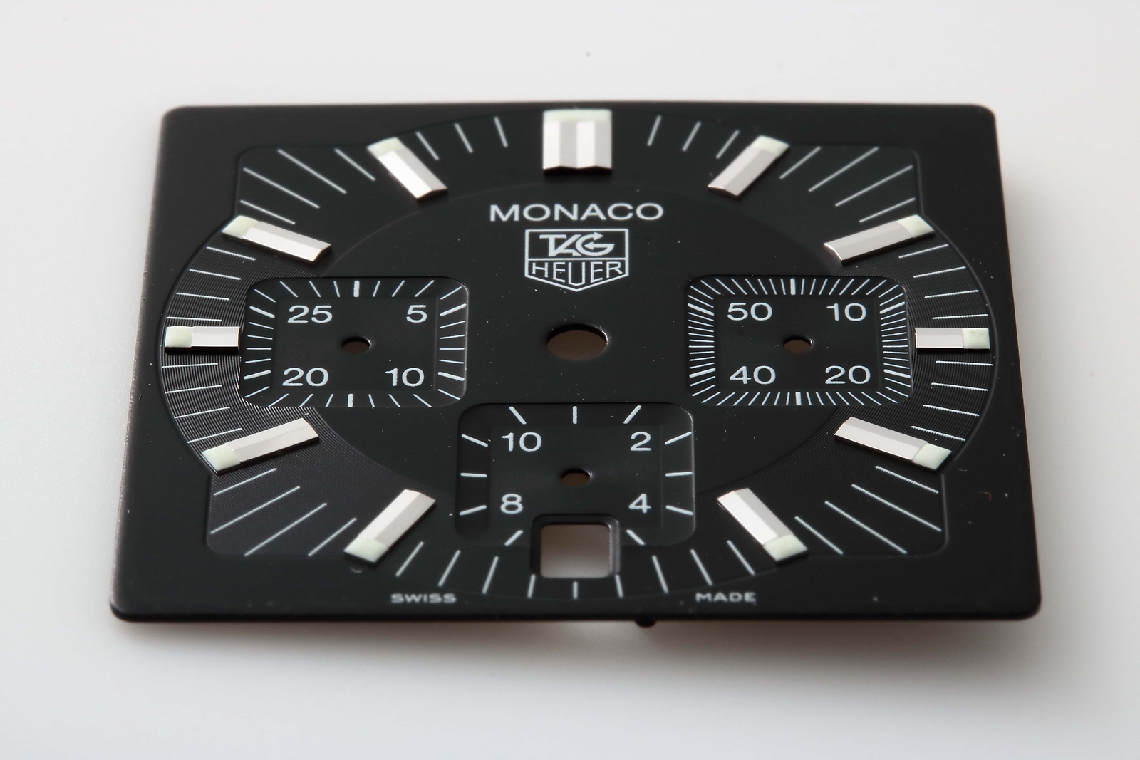 OEM Tag Heuer Monaco CW2111 Chronograph Date Black Dial GENUINE Watch Part