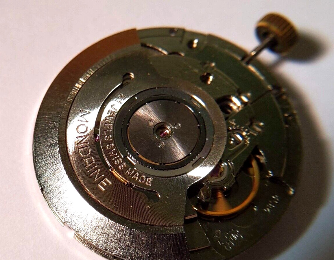 Genuine ETA 2892 movement white, Mondaine. runs. 21 Jewels XH, AS IS. for the