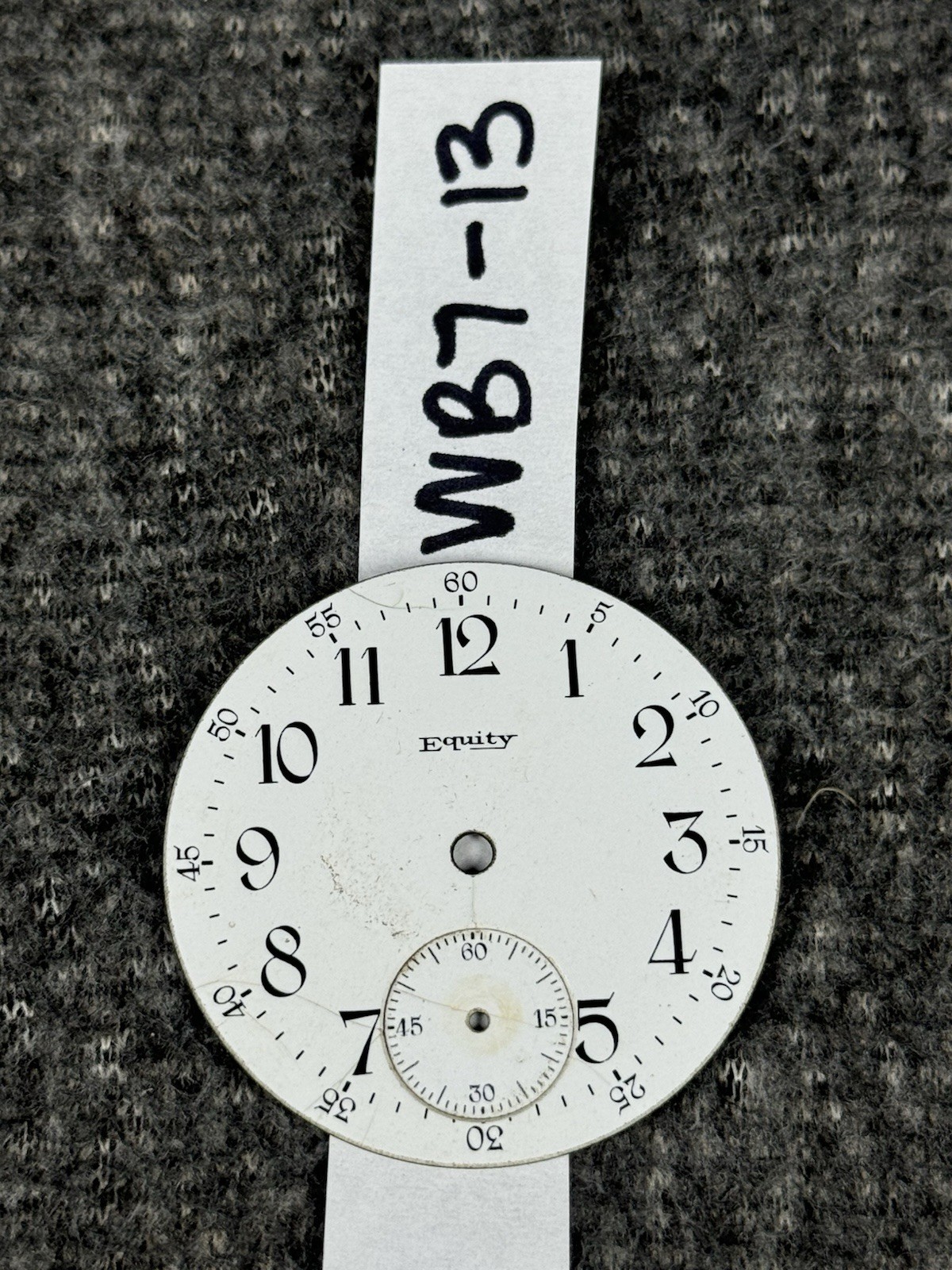 American Waltham Watch Co Dial 16s Equity Private Label 12hr Arabic Numerals