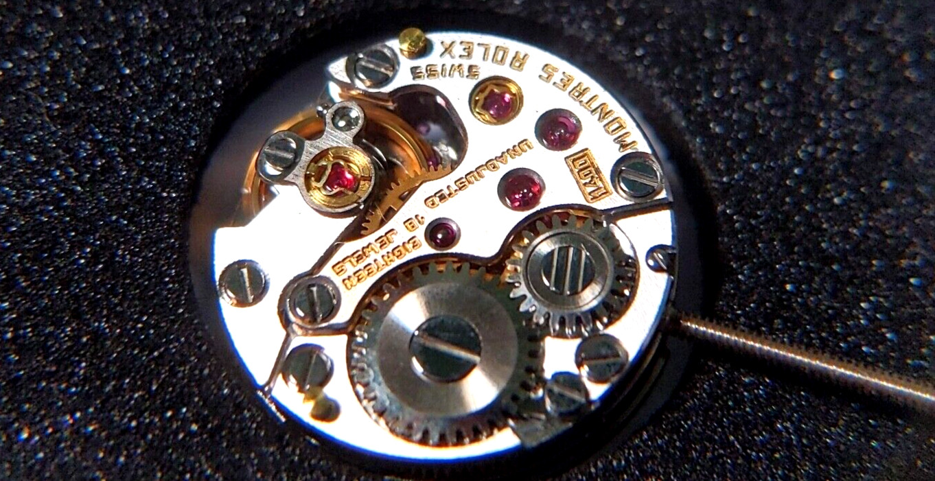 Rolex 1400 Movement 18 Jewels Montres Rolex. Swiss. runs, pre-owned w/crown