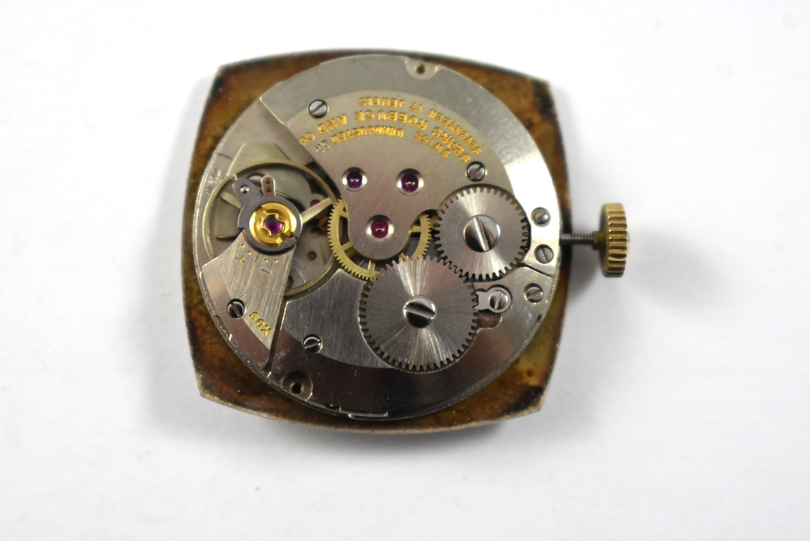 Vintage Tradition Sears Manual Wind 17J 1702/03 Wrist Watch Movement lot.wh