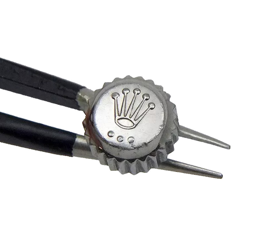 Genuine Rolex 7mm Stainless Crown 24-704-0. Great Condition! #8852