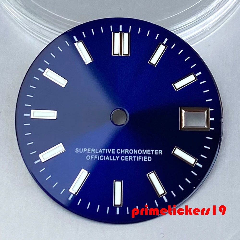 29mm NH35 Automatic Watch Dial+Hands Set Multicolor Face Date Luminous Sterile