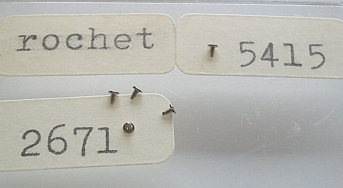 ETA 2671, 2641, 2651, 2661; 5 new crown or ratchet wheels #415 or #420 + screws