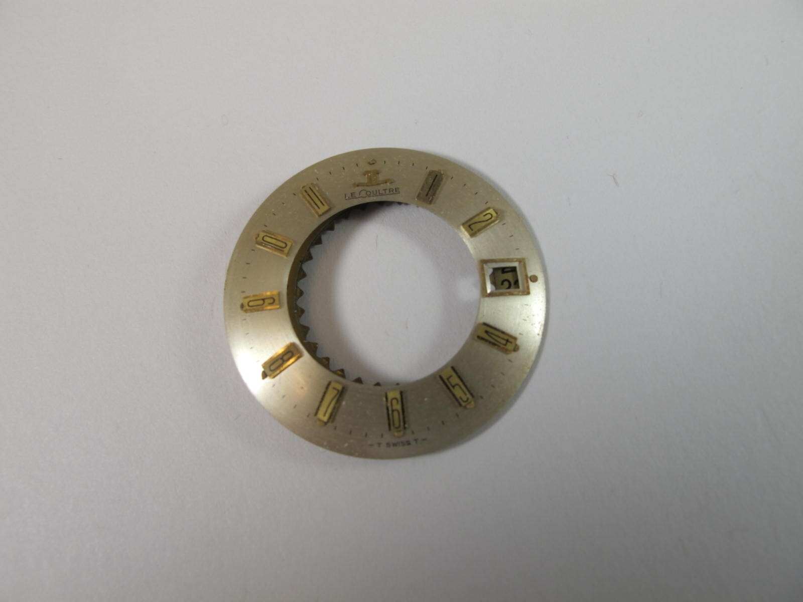 LECOULTRE MEMOVOX OLD STOCK CALIBER 911 WATCH DIAL + DATE WHEEL