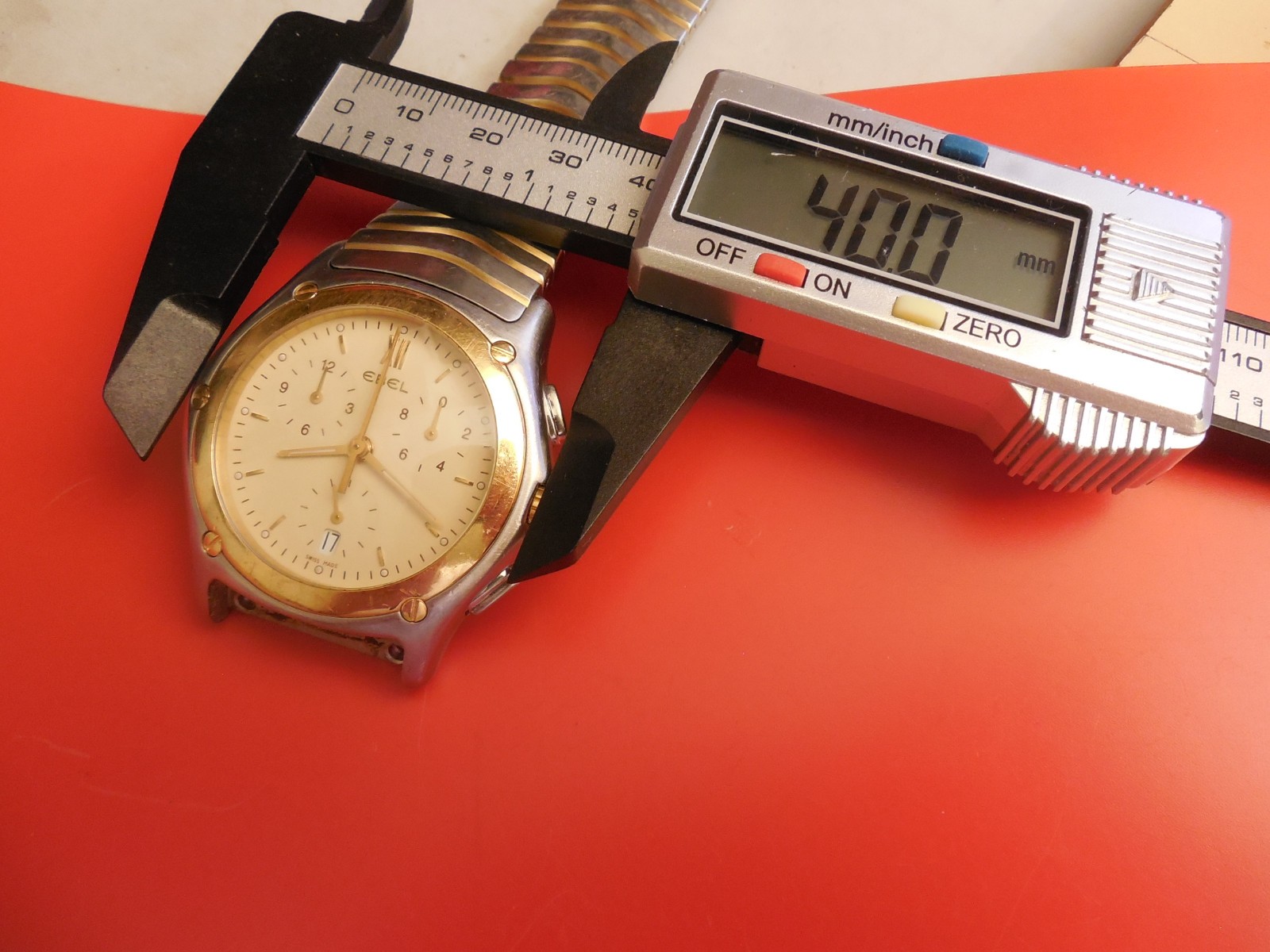 EBEL STEEL 21MM LINK FOR 22MM STRAP BAND BRACELET 40MM CLASSIC WAVE CHRONOGRAPH