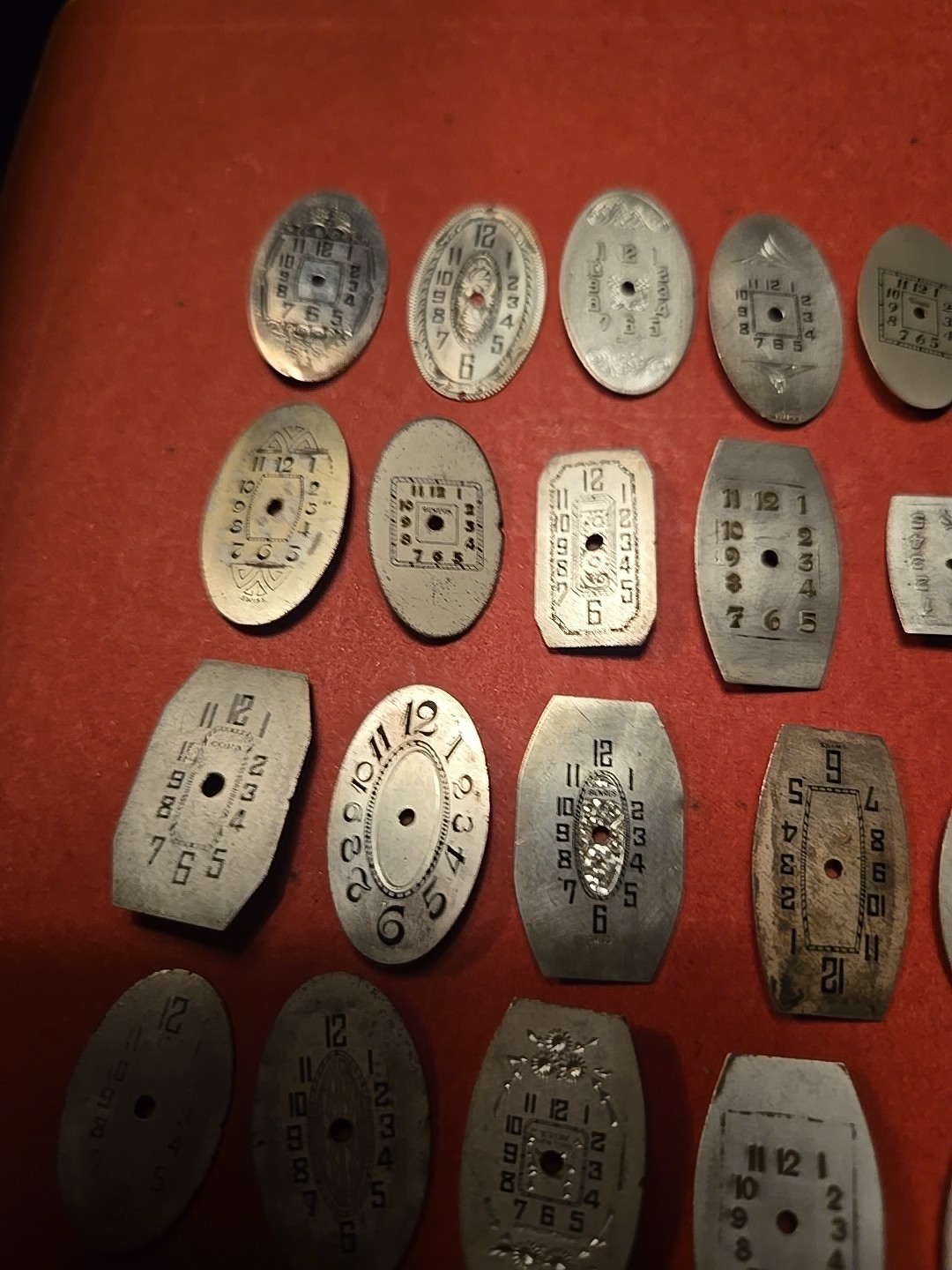 Lot Of 26 Antique Watch Art Deco Watch Dials For Repairs Steampunk
